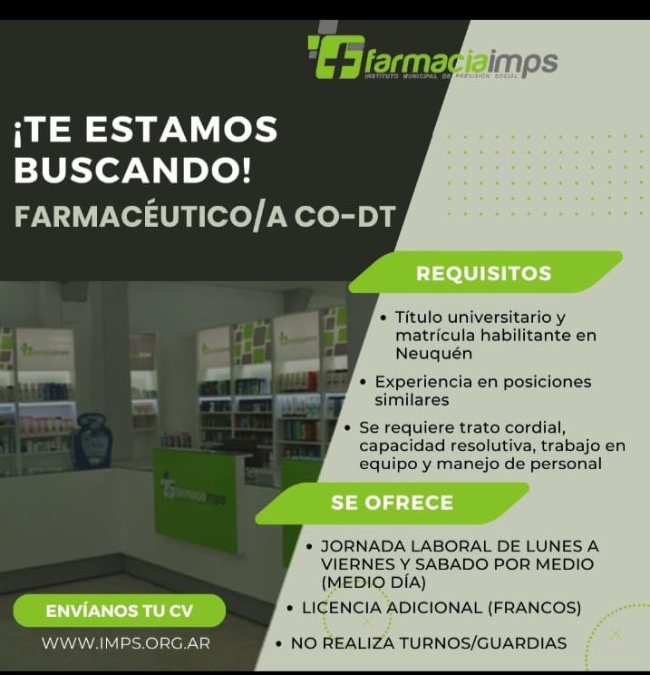 Farmacéutico/a Neuquén